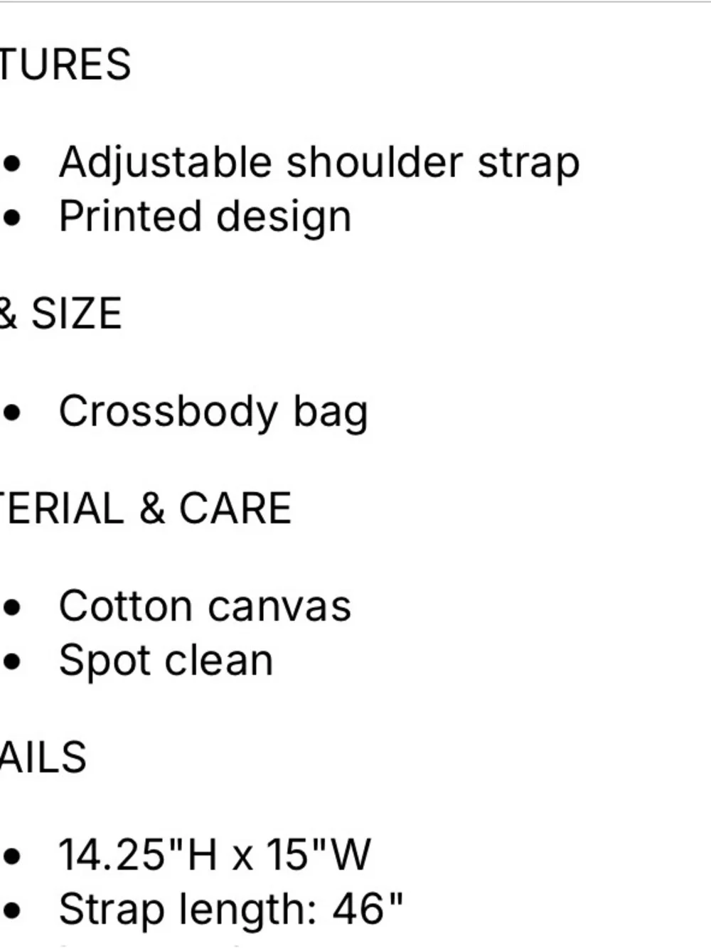 Canvas Floral Stripe Crossbody Tote Bag in Cream